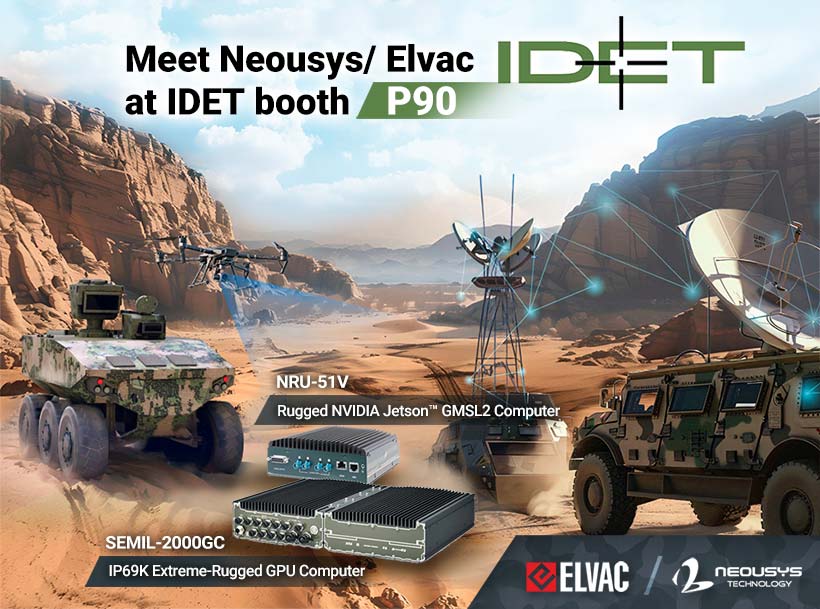 Read more about the article Neousys Showcases Extreme-Rugged Edge AI Computers for Defense Technology with Elvac at IDET 2025 in the Czech Republic