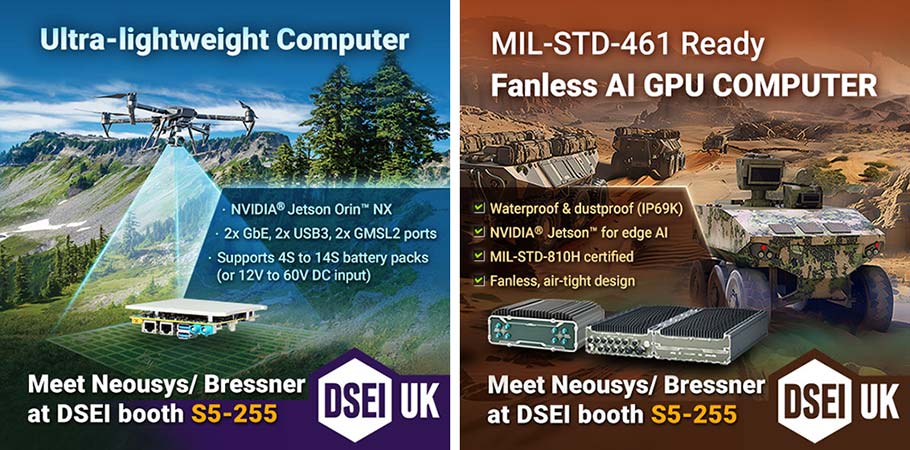You are currently viewing Neousys Showcases MIL-STD-461G-Ready Defense Computers with Bressner at DSEI 2025